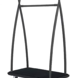 LUGGAGE TROLLEY S/S MAT BLACK FINISH 112x61x186cm